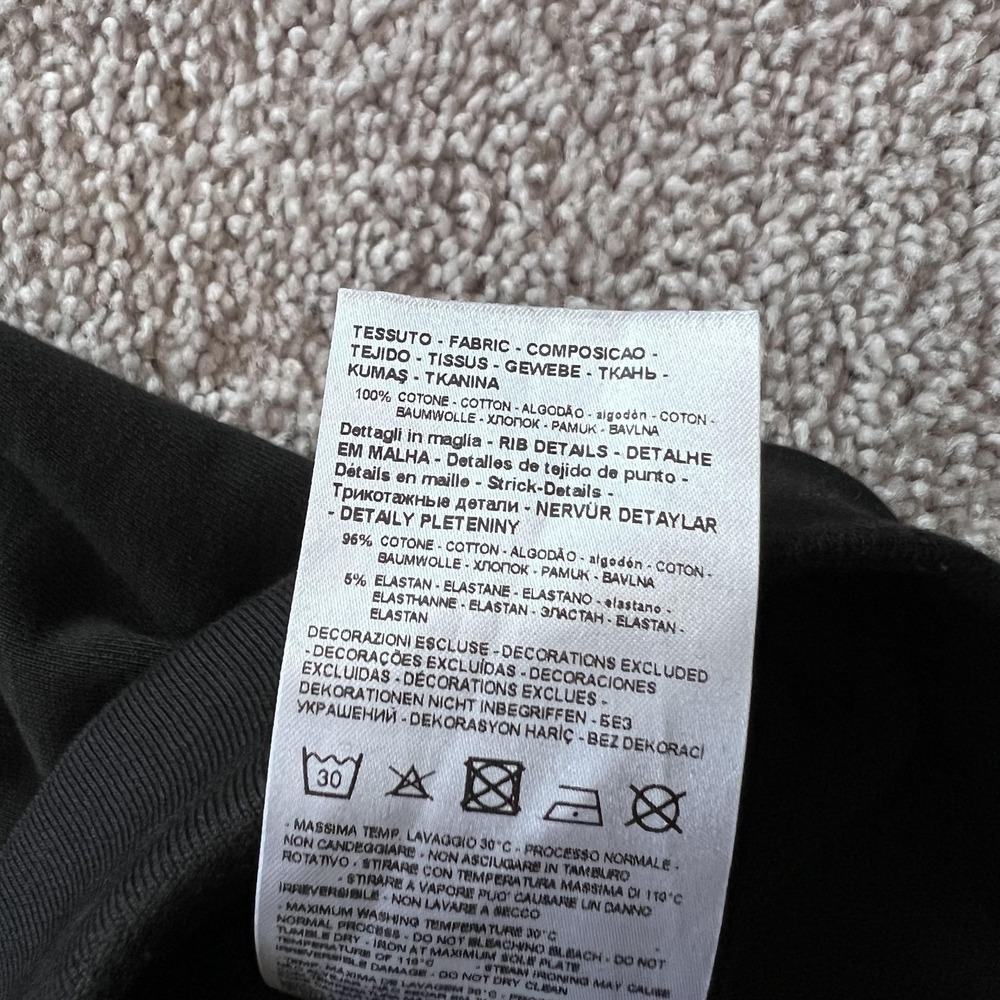 Armani Exchange Icon Logo Sweatshirt Mens XL Black Fleece Crewneck Pullover - Picture 9 of 15
